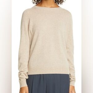 Vince‎ Crewneck Wool & Cashmere Blend Pullover Sweater Light Heather Marzipan